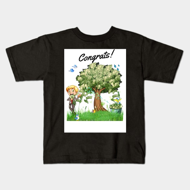 Money Tree Kids T-Shirt by MGRCLimon